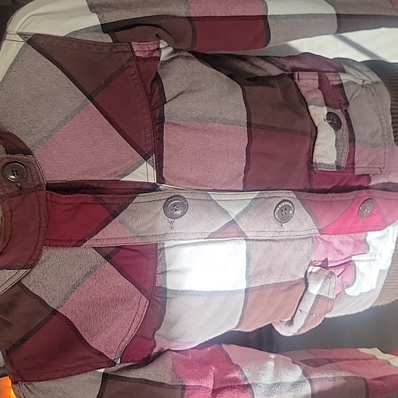 FOX Flannel Hooded Plaid Y2K 90's Jacket M Streetwear Skater Surfer California‎ - Picture 5 of 7